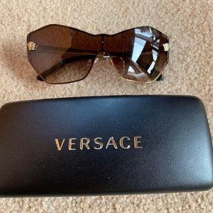 authentic Versace Sunglasses - Gold - Brown Gradient